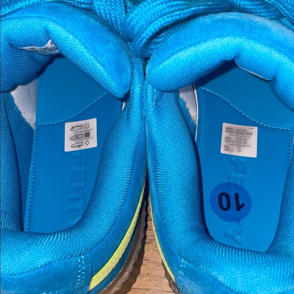Fenty pumas (blue and lime) - Picture 6 of 8